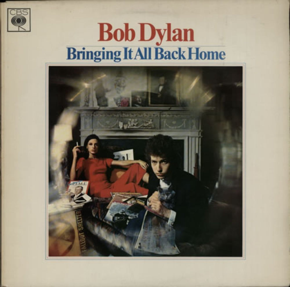 Bob Dylan Bringing It All Back Home - graduated orange label UK vinyl LP album (LP record) 62515