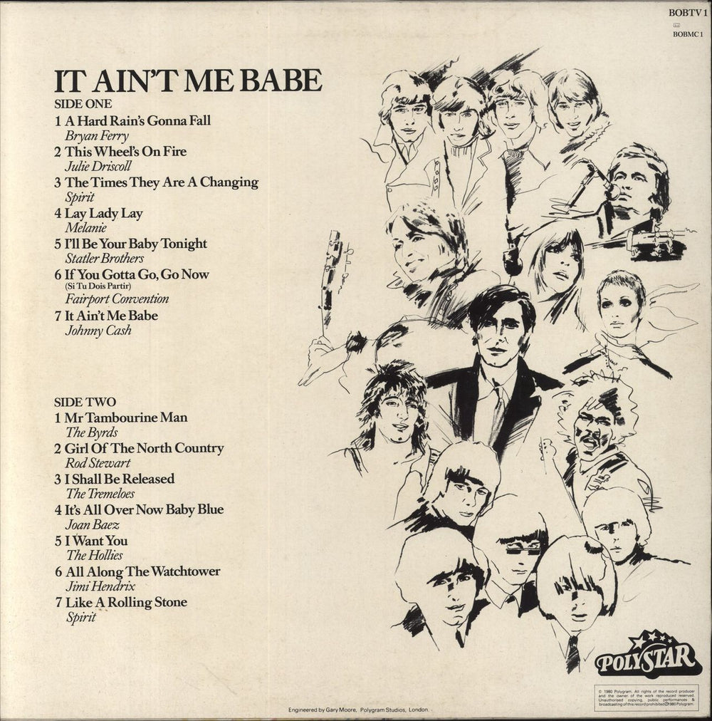 Bob Dylan It Ain't Me Babe - EX UK vinyl LP album (LP record)