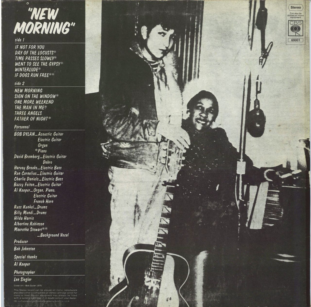 Bob Dylan New Morning - A2/B1 Laminated UK vinyl LP album (LP record) DYLLPNE768259