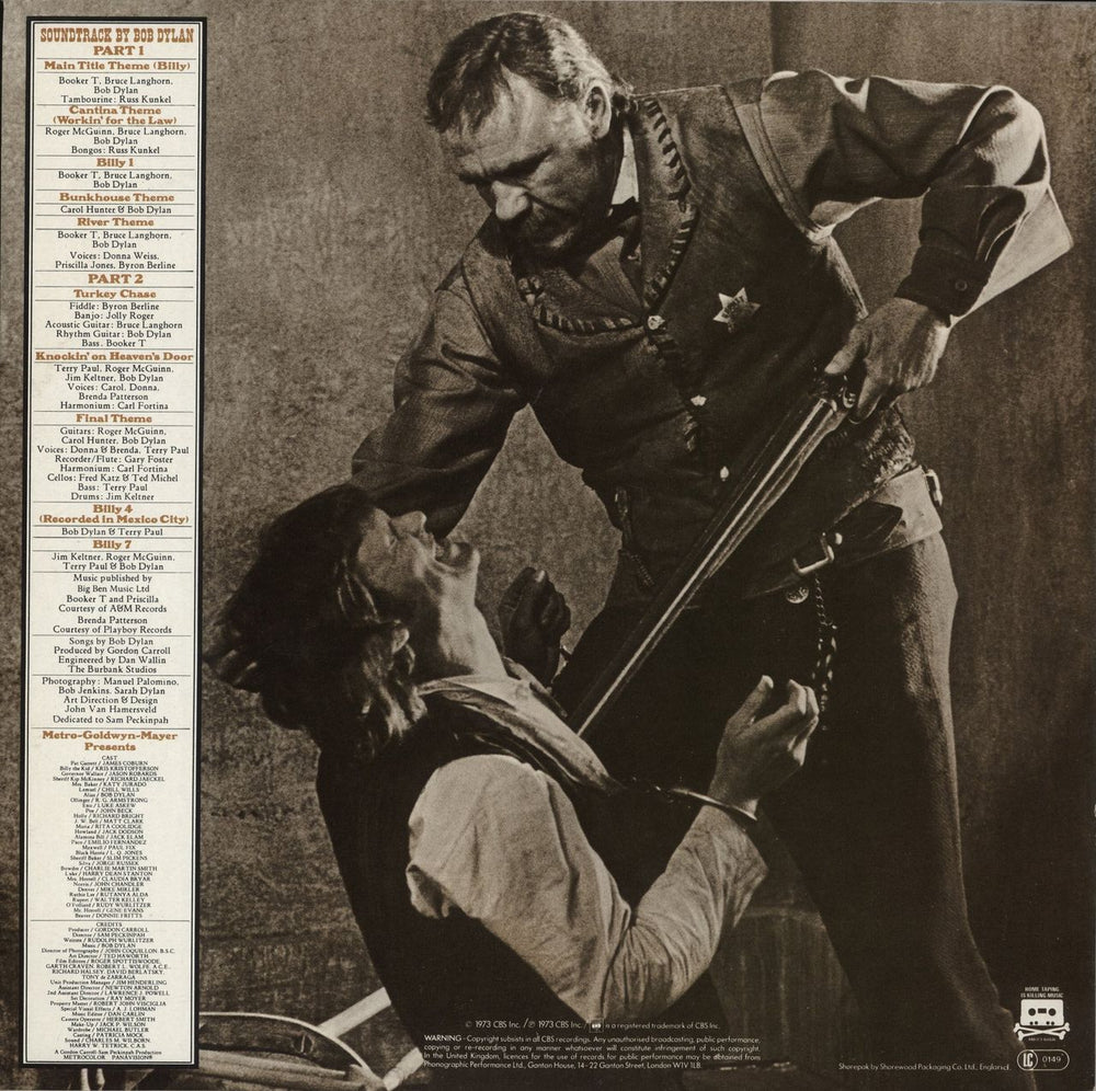 Bob Dylan Pat Garrett & Billy The Kid - 5th UK vinyl LP album (LP record)