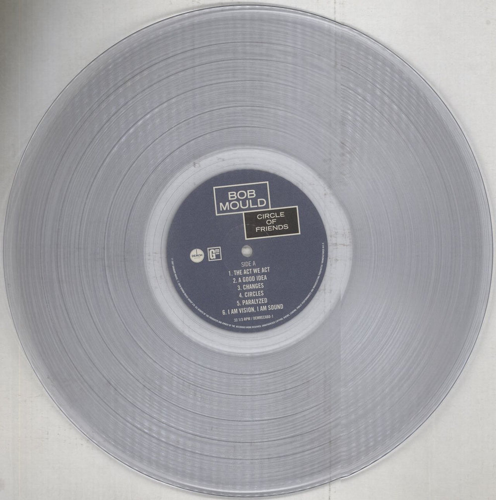 Bob Mould Circle Of Friends - Clear Vinyl US 2-LP vinyl record set (Double LP Album) BMO2LCI851375