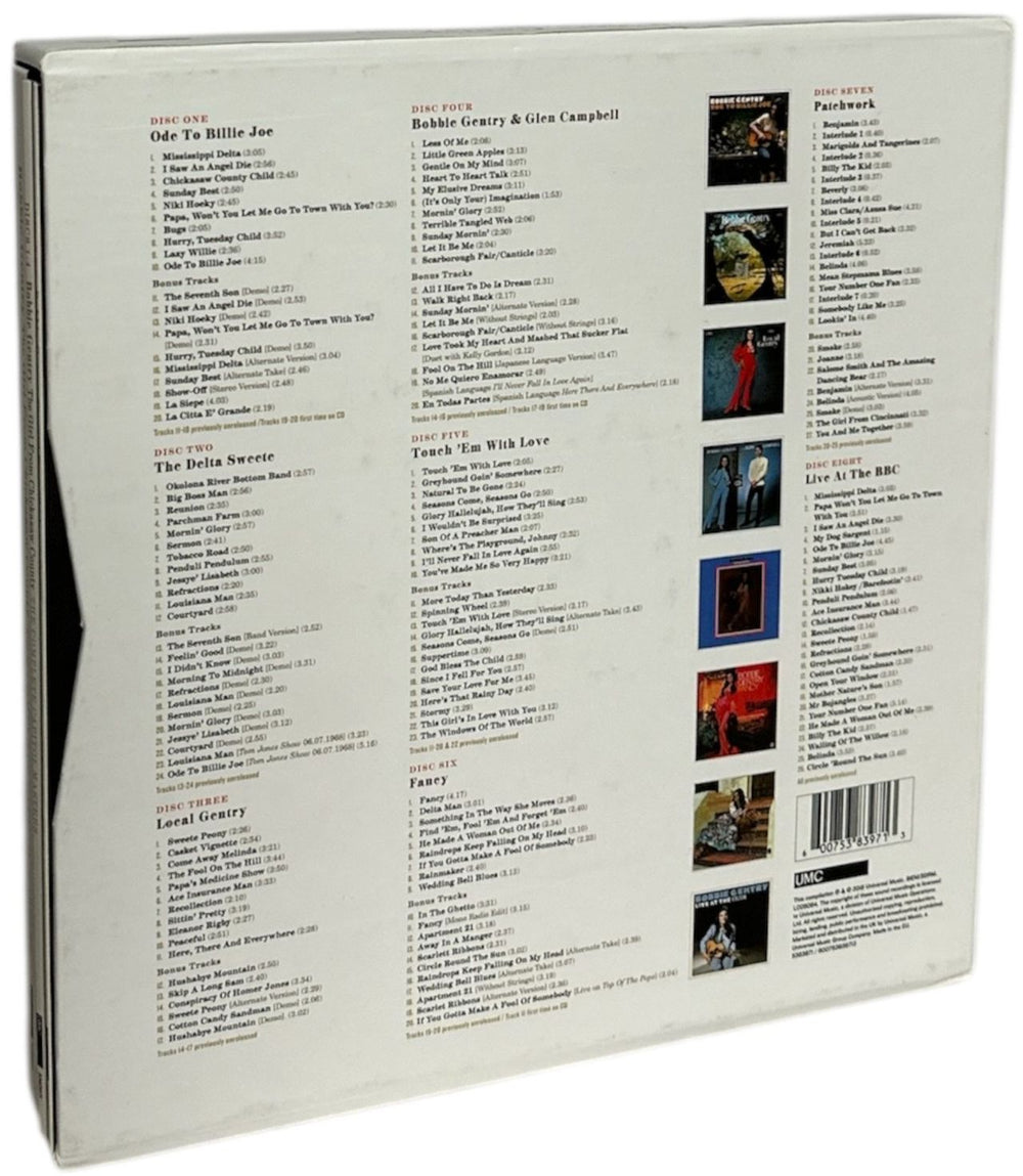 Bobbie Gentry & Glen Campbell The Girl From Chickasaw County: The Complete Capitol Masters UK CD Album Box Set 600753839713