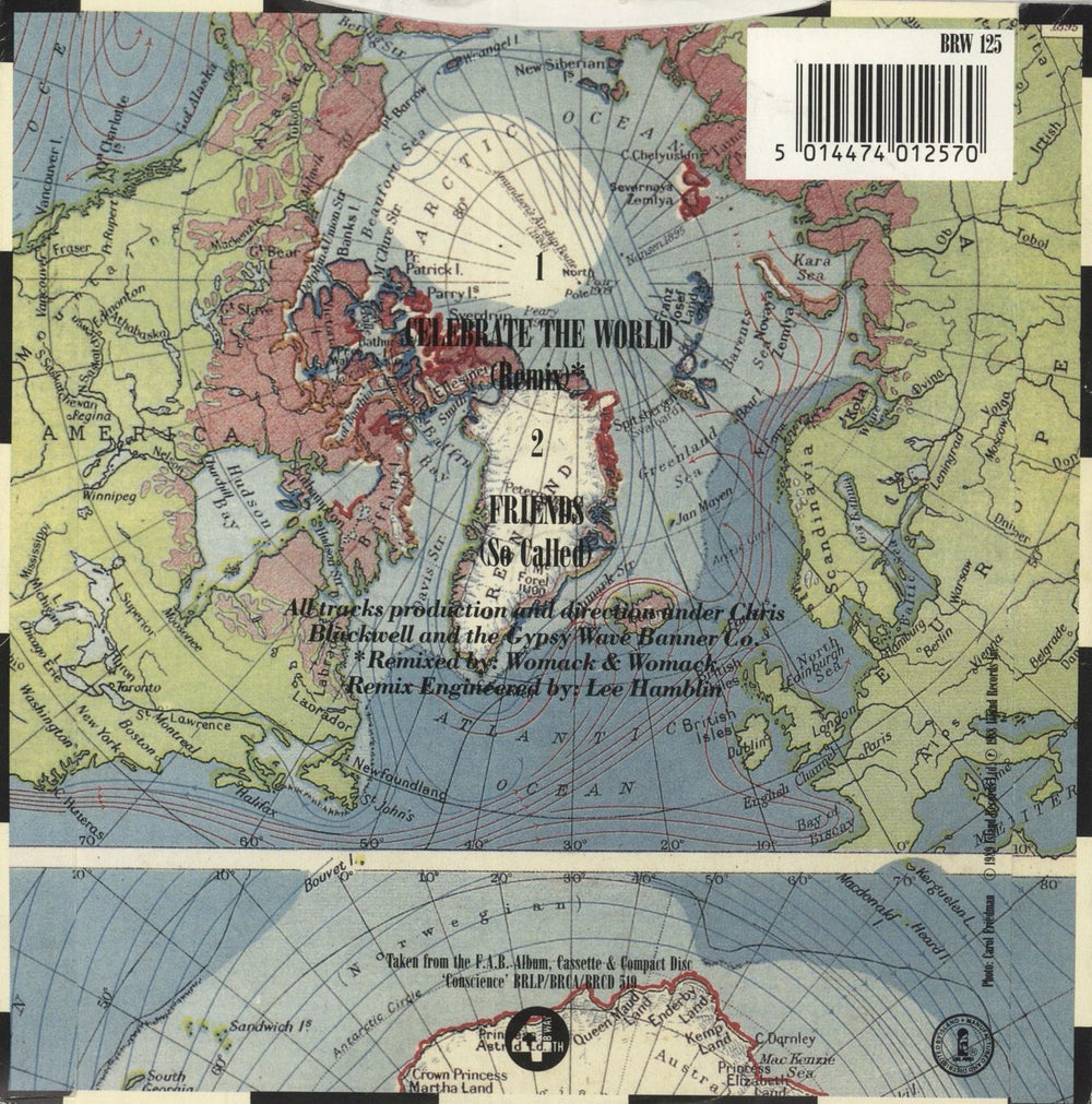 Bobby Womack Celebrate The World UK 7" vinyl single (7 inch record / 45) 5014474012570