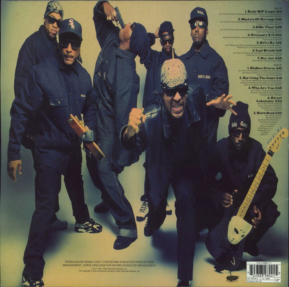 Body Count Born Dead - Red Vinyl UK vinyl LP album (LP record) 724383980215