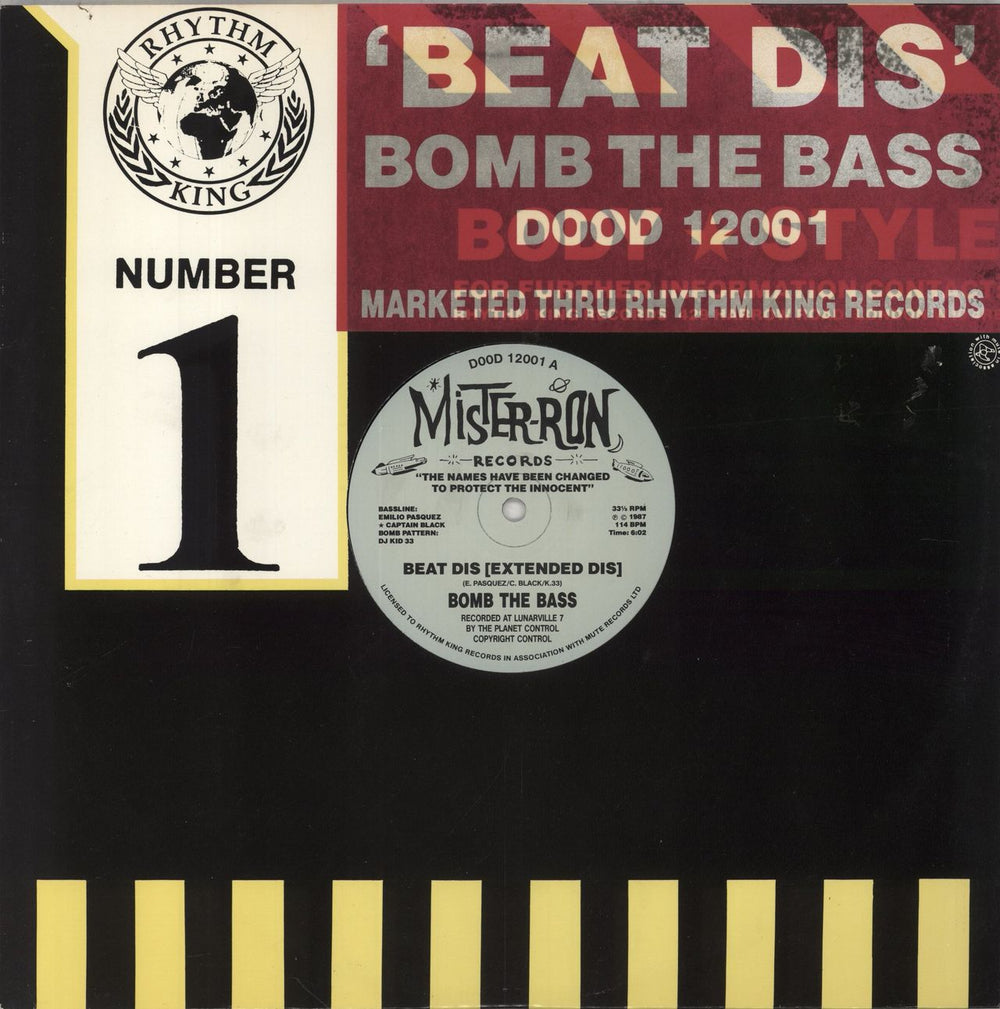 Bomb The Bass Beat Dis UK 12" vinyl single (12 inch record / Maxi-single) DOOD12001