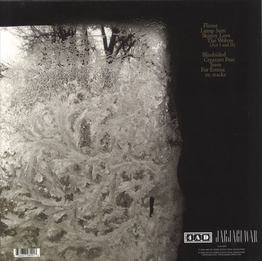 Bon Iver For Emma, Forever Ago - 1st UK vinyl LP album (LP record) 652637280913