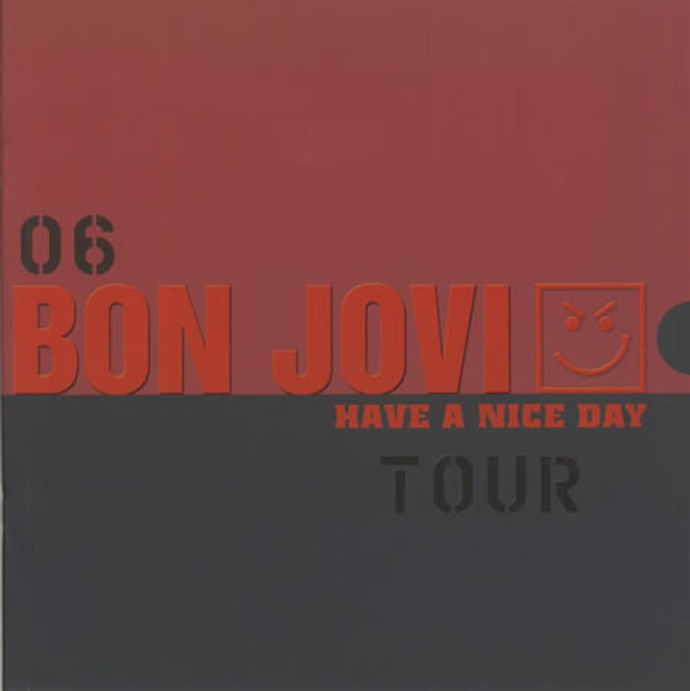 Bon Jovi Have A Nice Day Tour 06 UK tour programme TOUR PROGRAMME
