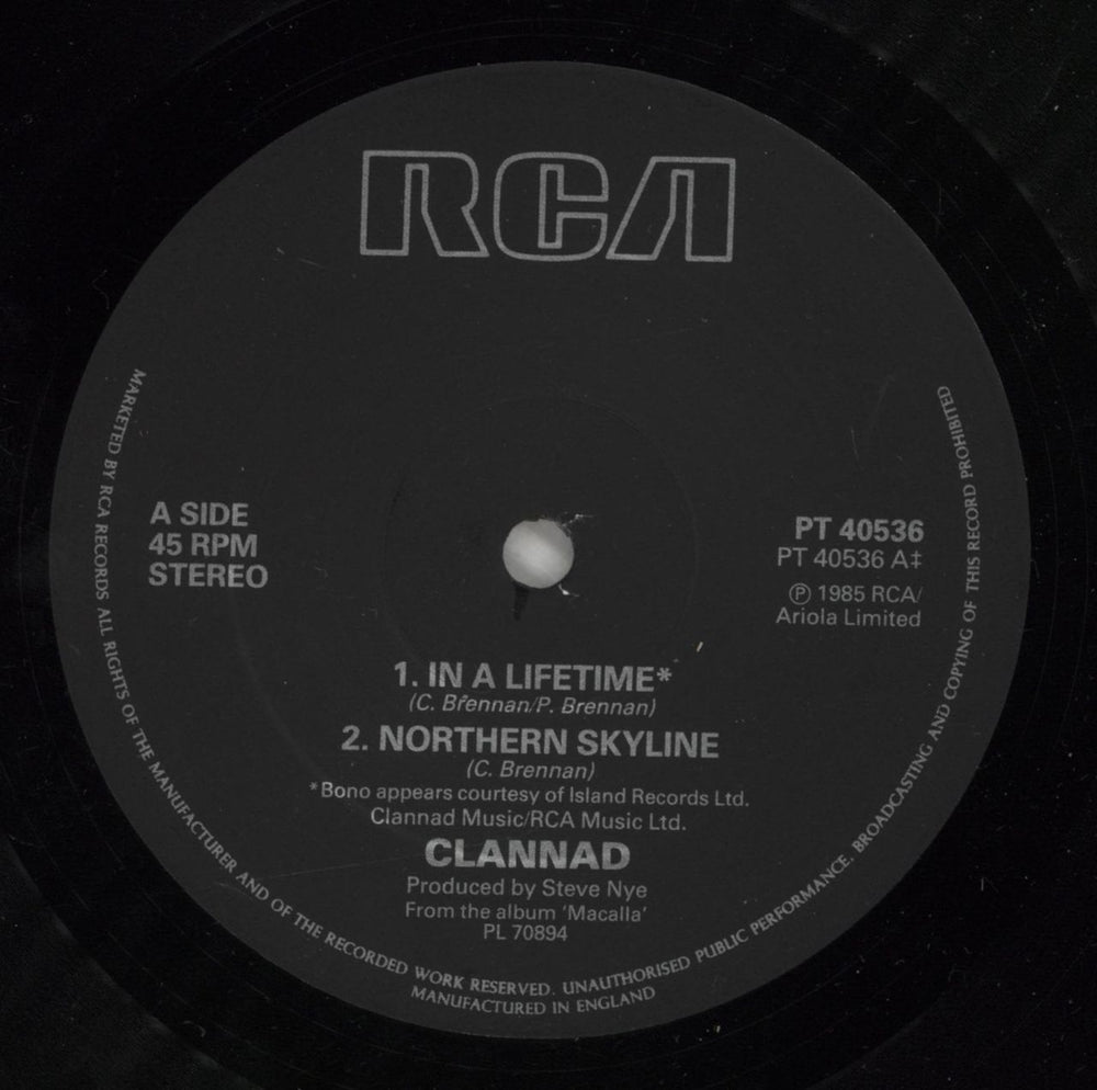 Bono In A Lifetime UK 12" vinyl single (12 inch record / Maxi-single) BNO12IN324160