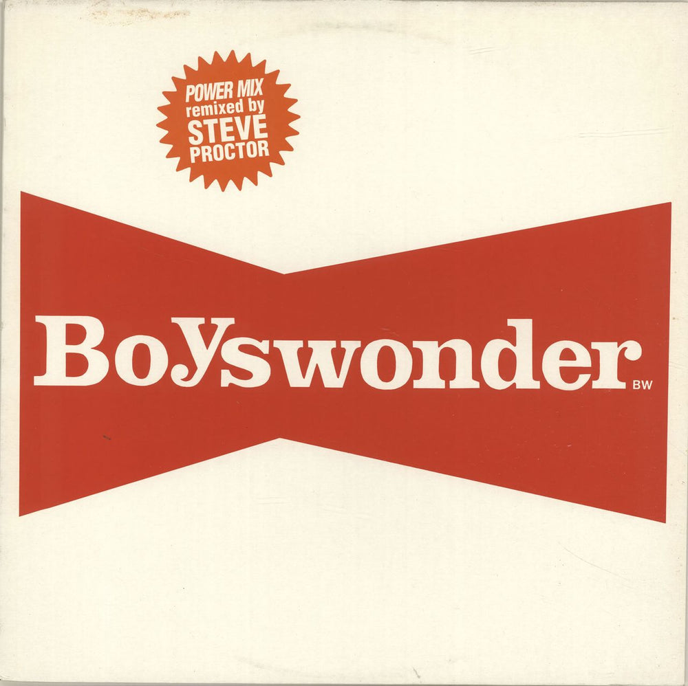 Boys Wonder Eat Me Drink Me UK 12" vinyl single (12 inch record / Maxi-single) OUTS001