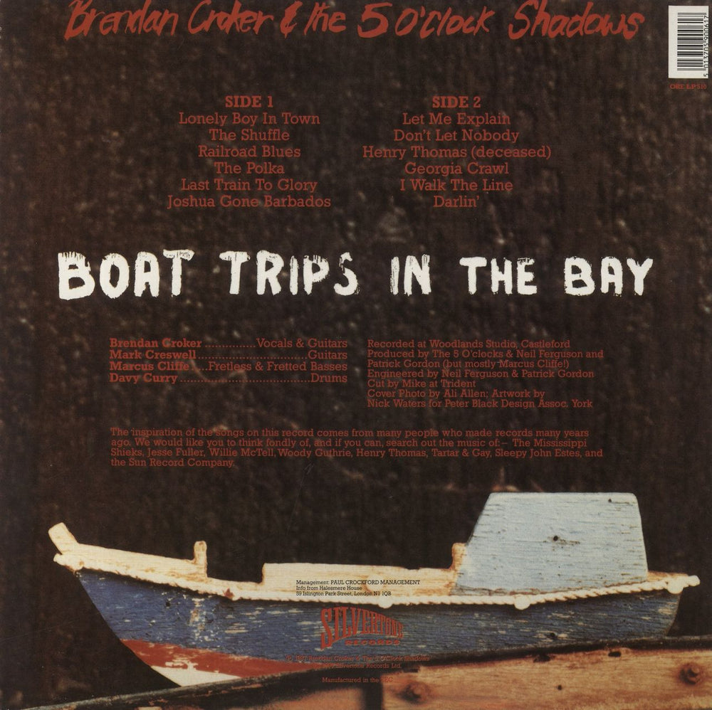Brendan Croker Boat Trips In The Bay UK vinyl LP album (LP record) 5013705900617
