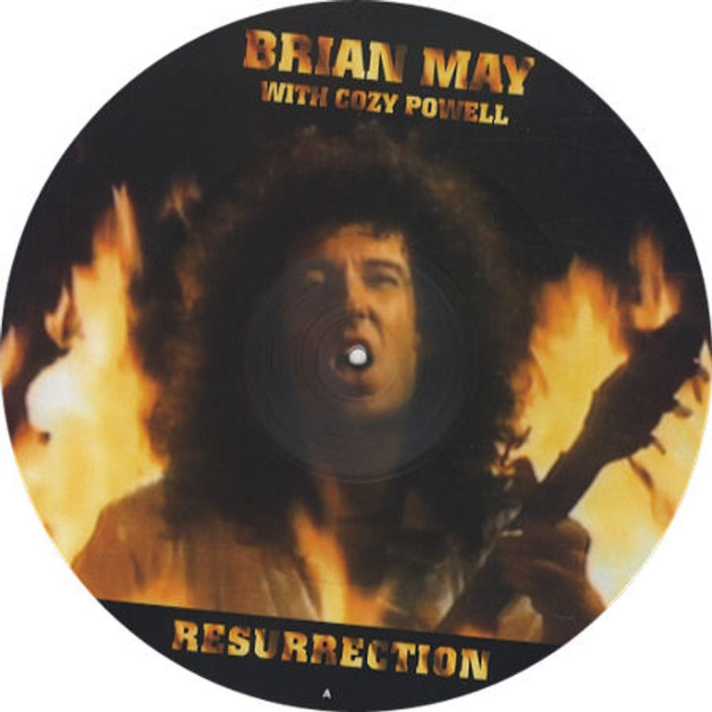 Brian May Resurrection - Picture Disc & Promo Card UK 12" vinyl picture disc (12 inch picture record) 12RPD6351
