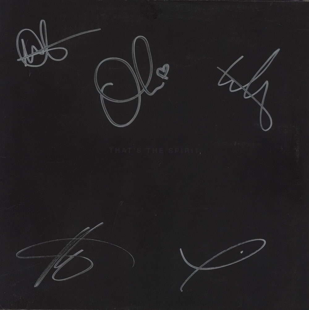 Bring Me The Horizon That's The Spirit + Fully Autographed UK vinyl LP album (LP record) 88875130901