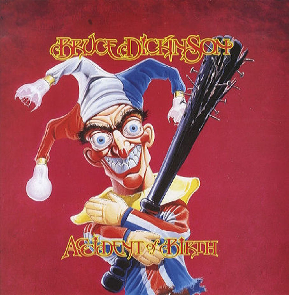 Bruce Dickinson Accident Of Birth - Red Vinyl UK 12" vinyl single (12 inch record / Maxi-single) BRD12AC86890