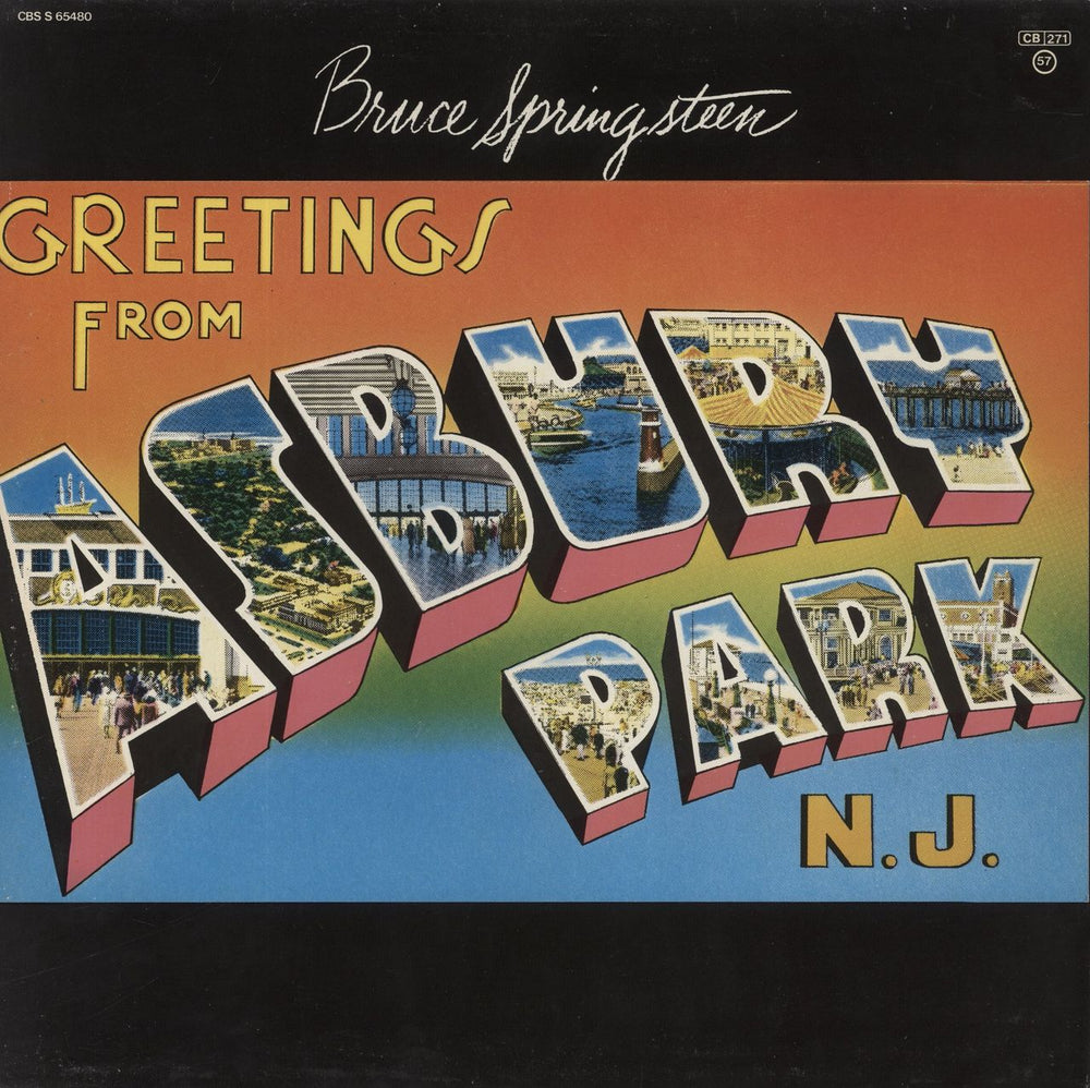 Bruce Springsteen Greetings From Asbury Park N.J. Dutch vinyl LP album (LP record) S65480