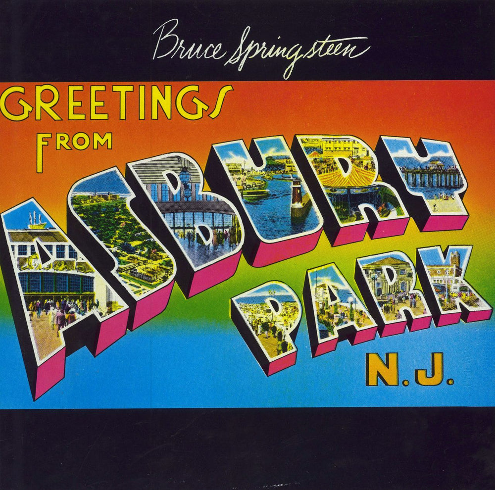 Bruce Springsteen Greetings From Asbury Park N.J. - Graduated UK vinyl LP album (LP record) 32210