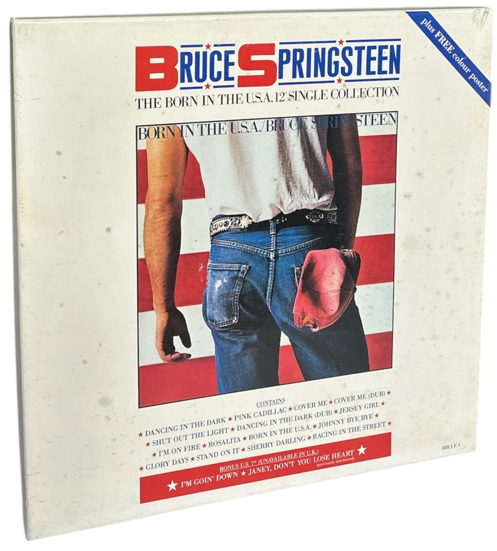 Bruce Springsteen The Born In The USA 12" Single Collection - Complete - VG Box UK Vinyl Box Set BRUCE1