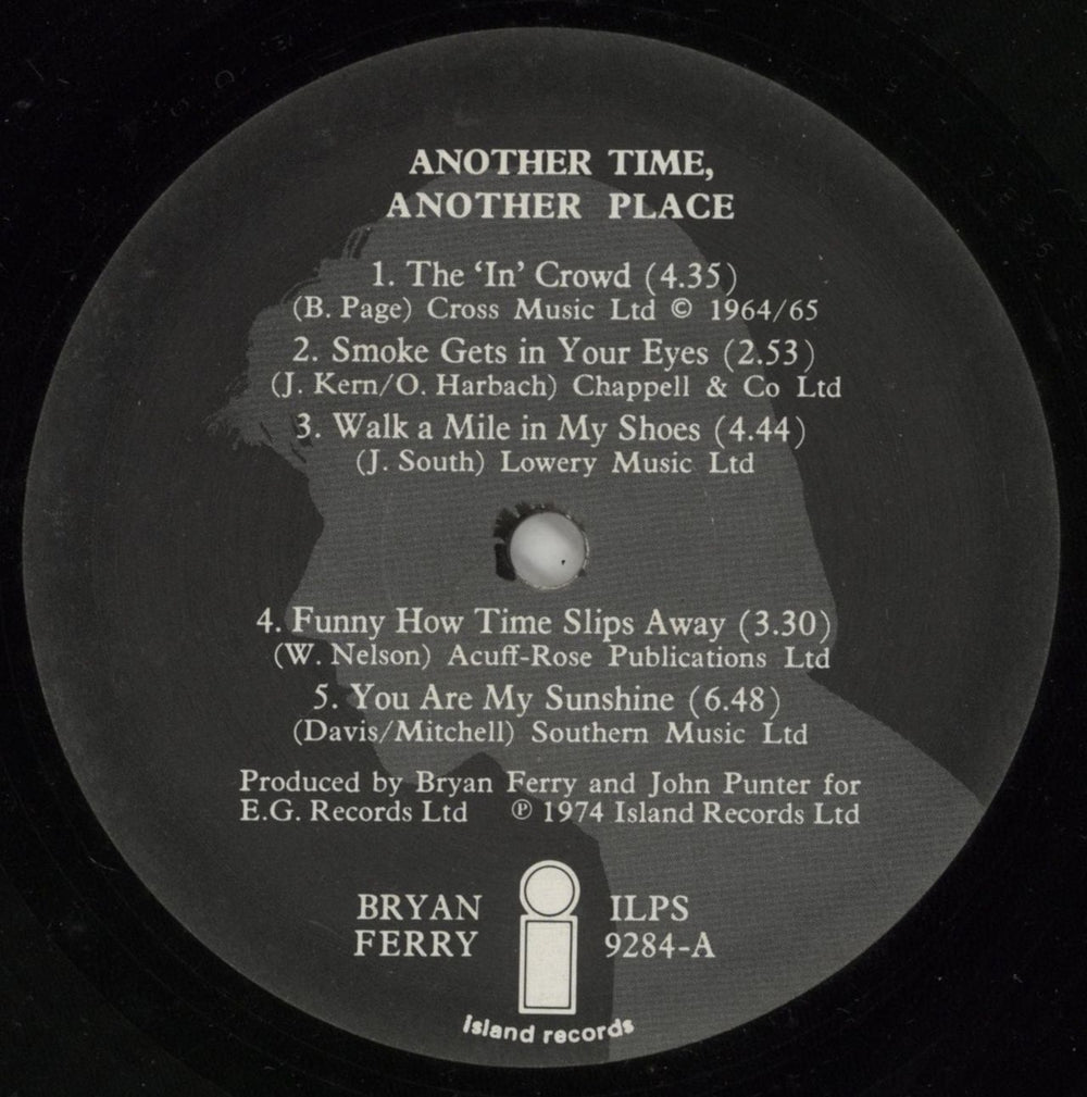 Bryan Ferry Another Time, Another Place - EX UK vinyl LP album (LP record) FERLPAN272665