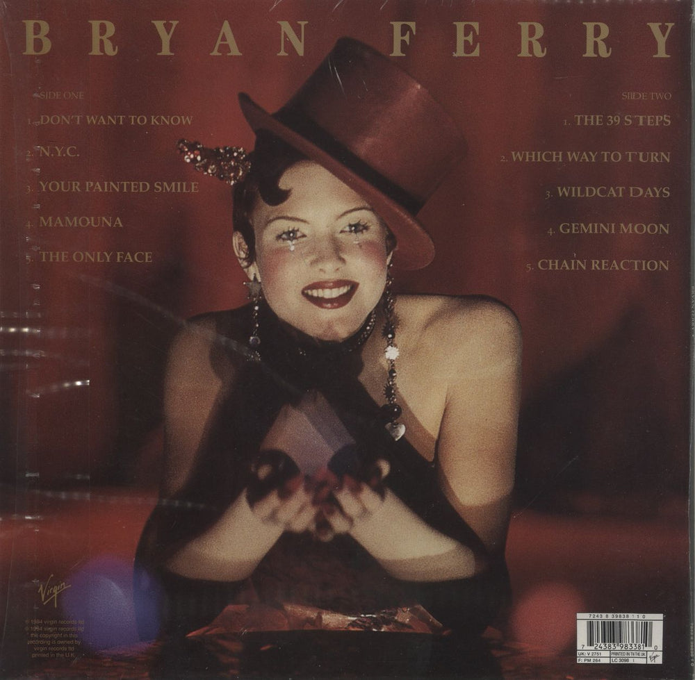 Bryan Ferry Mamouna - shrink UK vinyl LP album (LP record) 724383983810