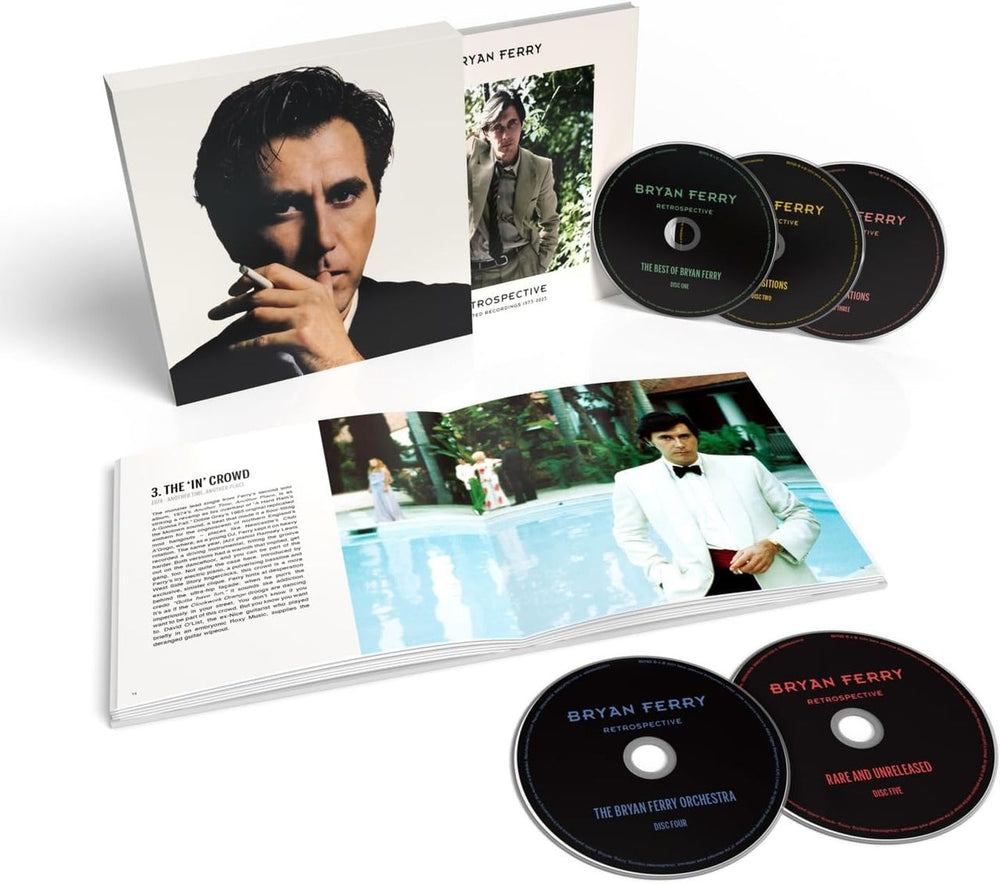 Bryan Ferry Retrospective: Selected Recordings 1973-2023 - 5CD Deluxe Edition - Sealed UK CD Album Box Set FERDXRE849209