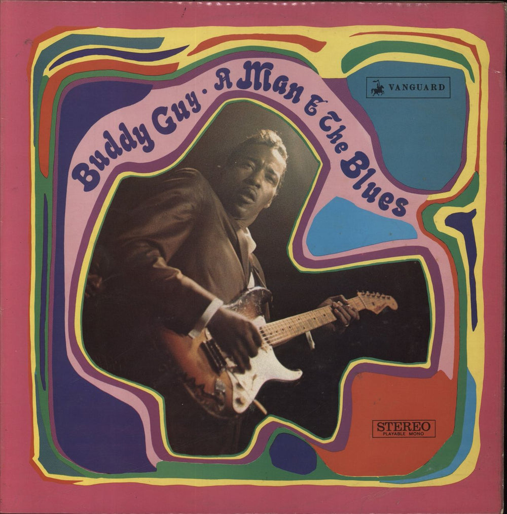 Buddy Guy A Man & The Blues - VG UK vinyl LP album (LP record) SVRL19002