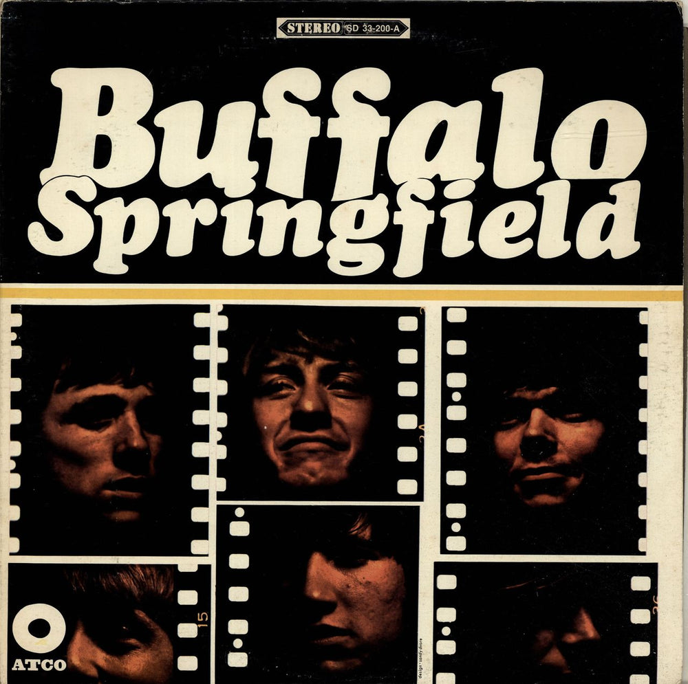 Buffalo Springfield Buffalo Springfield - Stereo - Yellow label US vinyl LP album (LP record) SD33-200