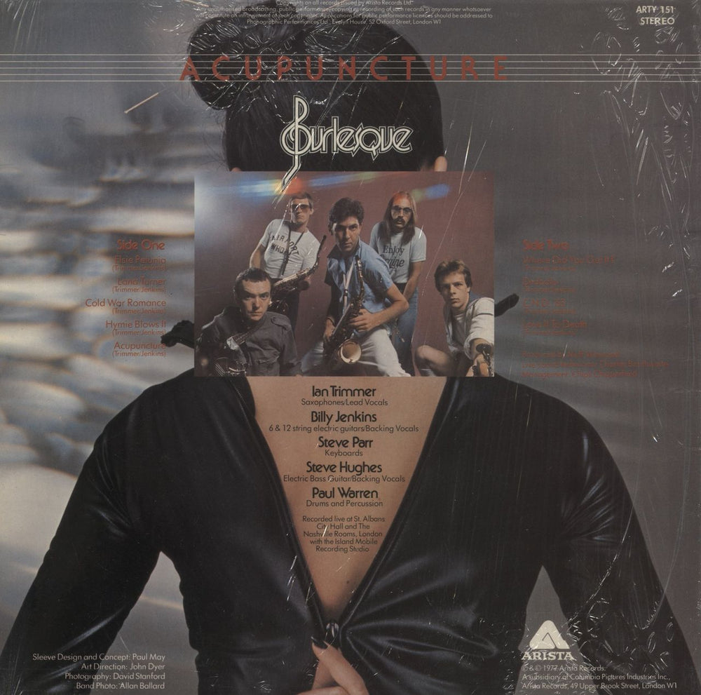 Burlesque Acupuncture - Shrink UK vinyl LP album (LP record)