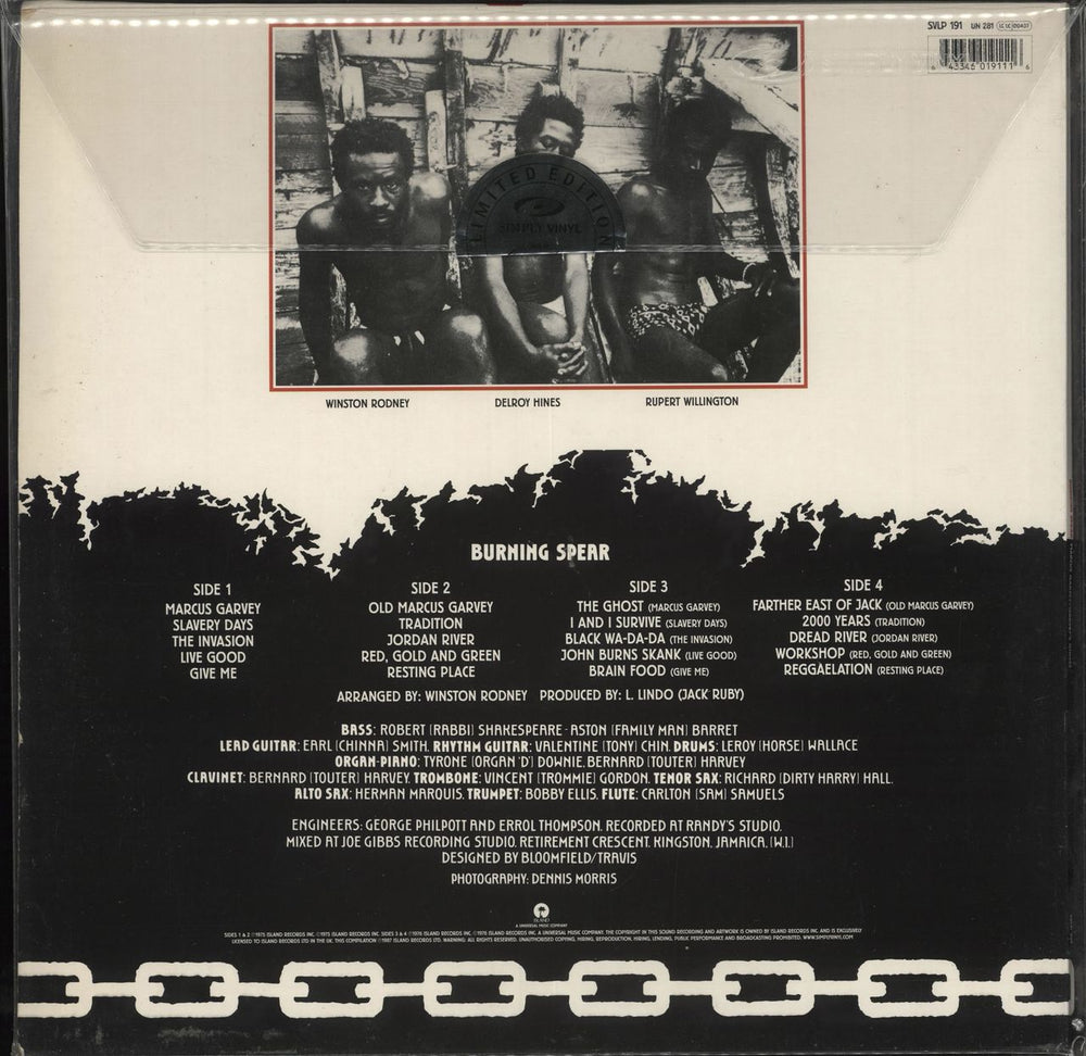 Burning Spear Marcus Garvey / Garveys Ghost - 180gm UK 2-LP vinyl record set (Double LP Album) 643346019116