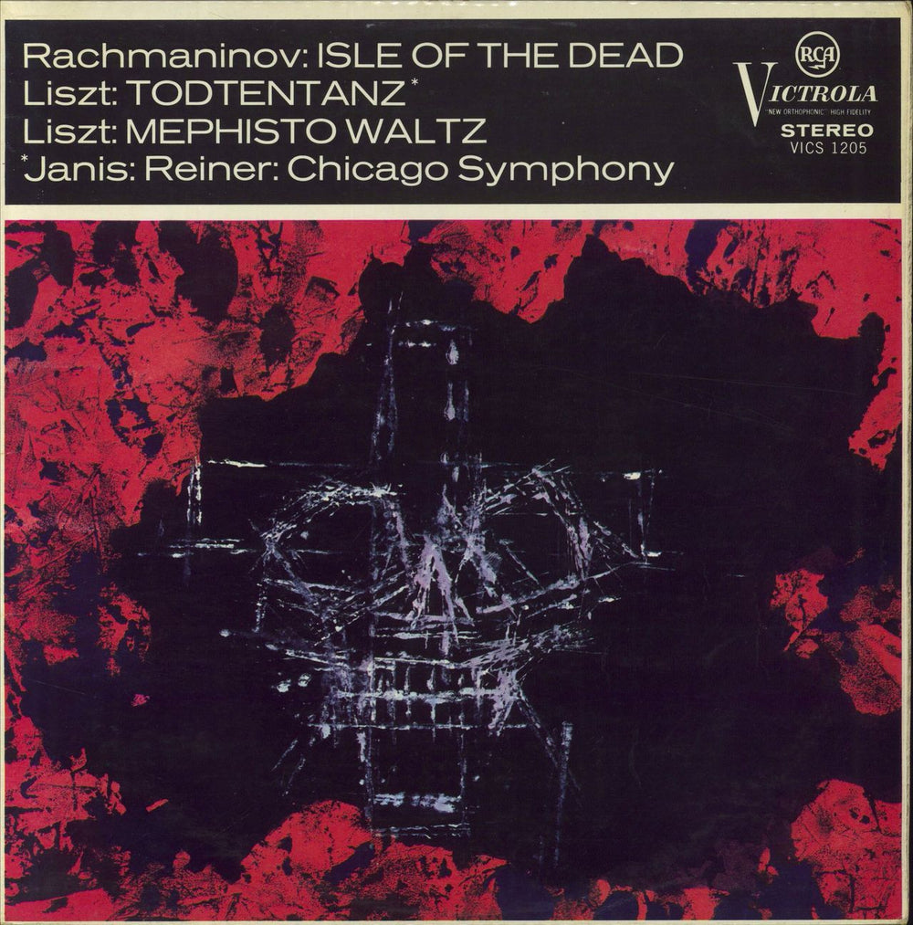 Byron Janis Rachmaninov: Isle Of The Dead / Liszt: Todtentanz / Mephisto Waltz UK vinyl LP album (LP record) VICS1205