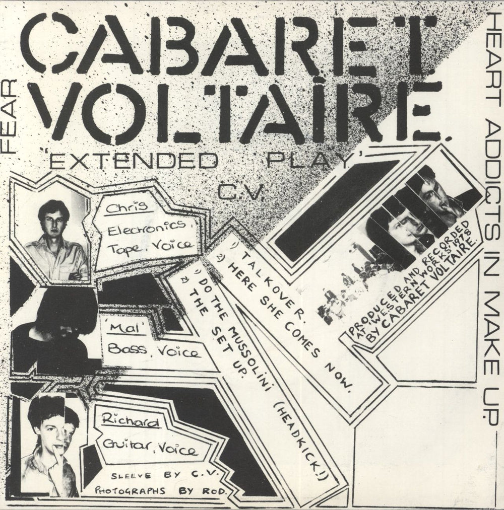 Cabaret Voltaire Extended Play EP UK 7" vinyl single (7 inch record / 45) VOL07EX780683