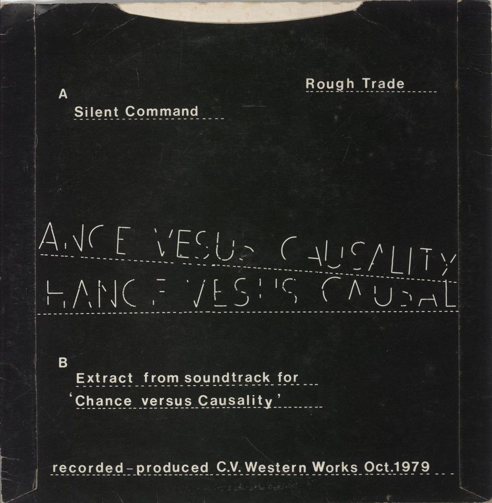 Cabaret Voltaire Silent Command - 1st UK 7" vinyl single (7 inch record / 45)