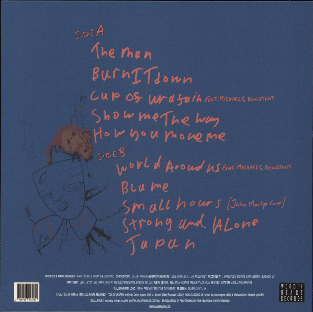 Calum Ingram The Man UK vinyl LP album (LP record) 5060853703287