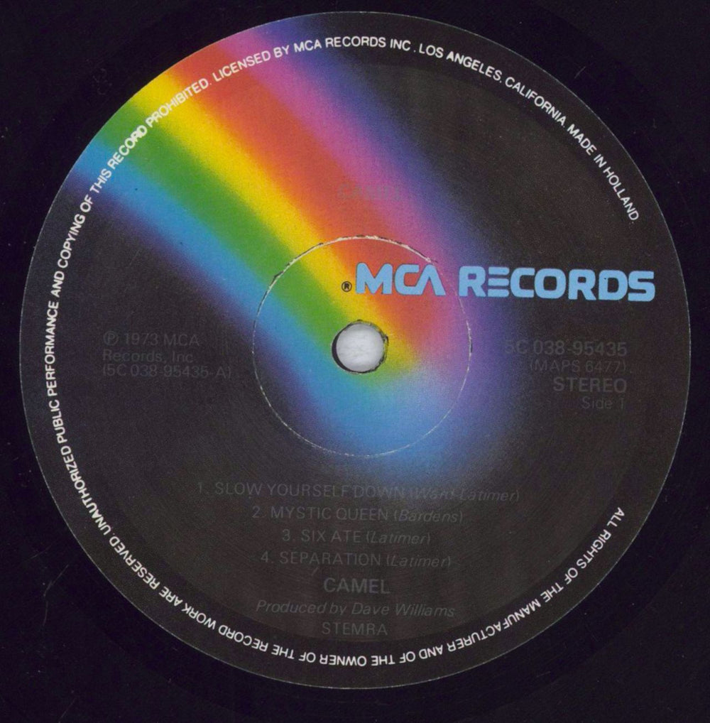 Camel Camel Dutch vinyl LP album (LP record) C-LLPCA332299