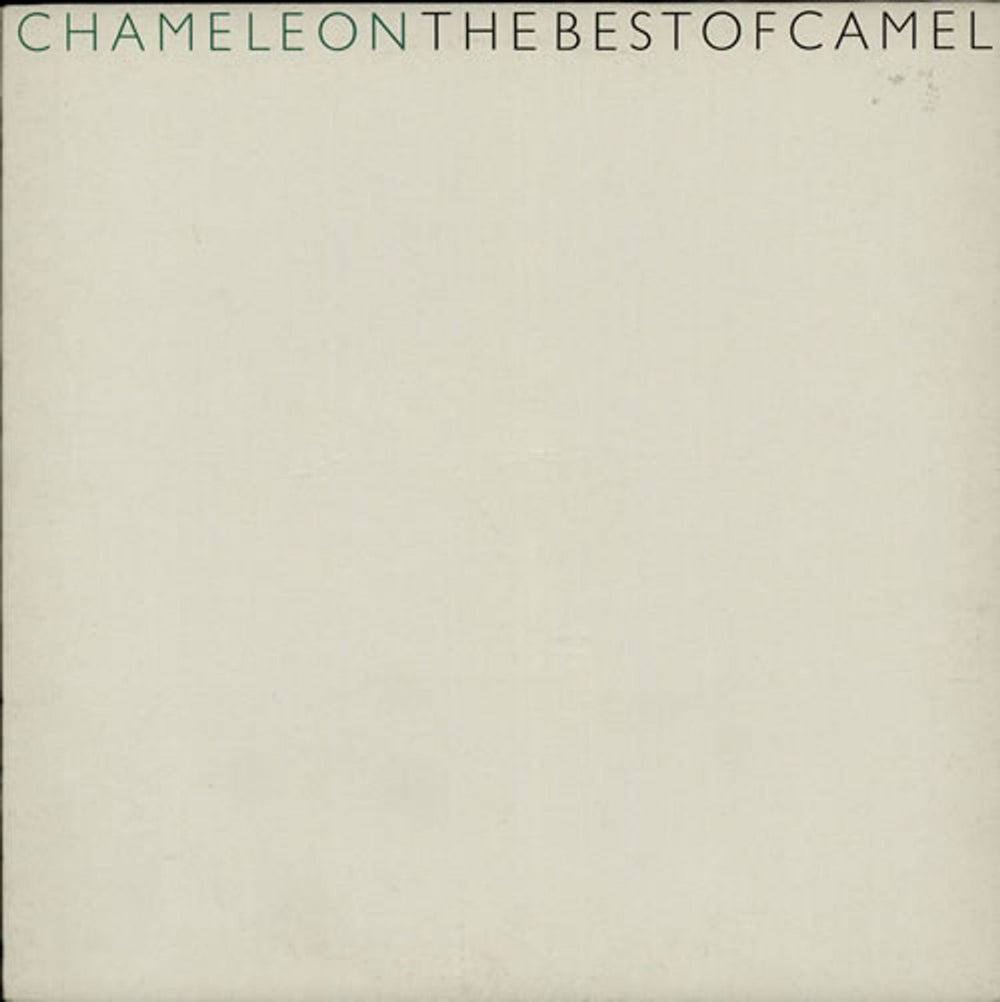 Camel Chameleon - The Best Of Camel UK vinyl LP album (LP record) SKL5325