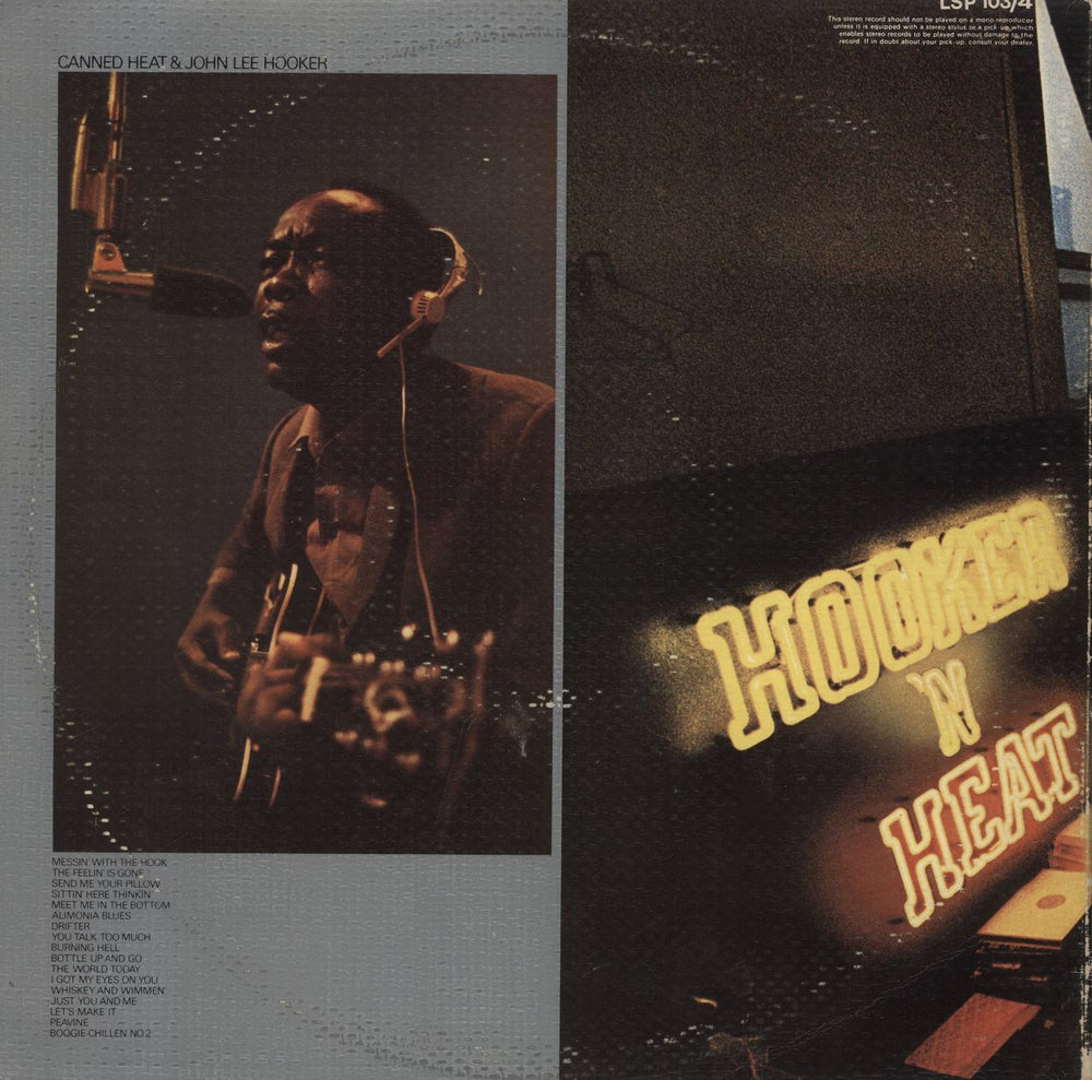 Canned Heat & John Lee Hooker Hooker 'N Heat - VG UK 2-LP vinyl record set (Double LP Album)