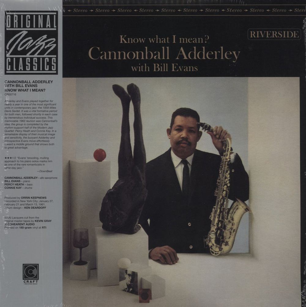 Cannonball Adderley Know What I Mean? - 180 Gram Vinyl - Sealed US vinyl LP album (LP record) CR00716