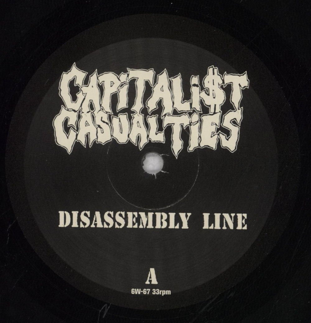 Capitalist Casualties Disassembly Line US vinyl LP album (LP record) 7B4LPDI837371