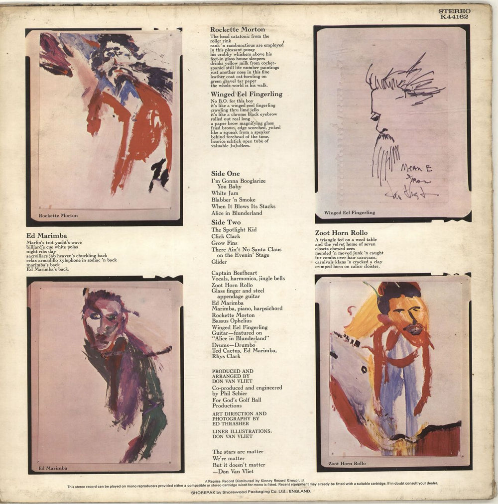 Captain Beefheart & Magic Band The Spotlight Kid UK vinyl LP album (LP record)