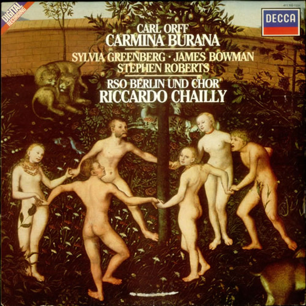 Carl Orff Carmina Burana UK vinyl LP album (LP record) 411702-1