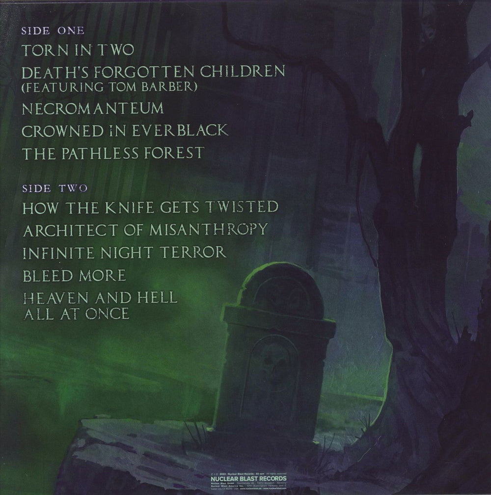 Carnifex Necromanteum - Neon Green with Purple Splatter Vinyl UK vinyl LP album (LP record) 4065629706715