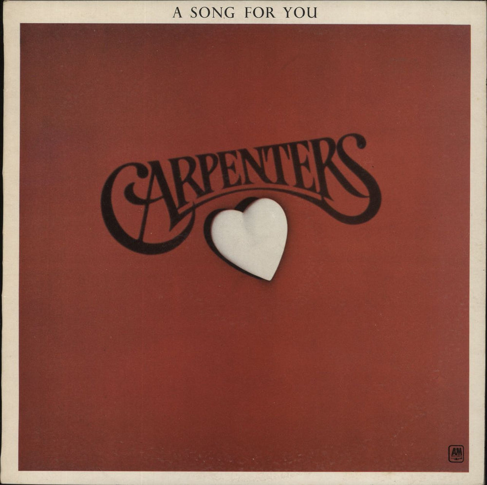 Carpenters A Song For You - 2nd - EX UK vinyl LP album (LP record) AMLS63511