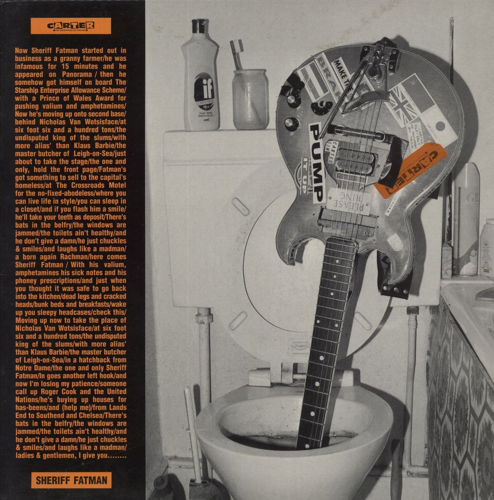 Carter USM Sheriff Fatman UK 12" vinyl single (12 inch record / Maxi-single) USMX1