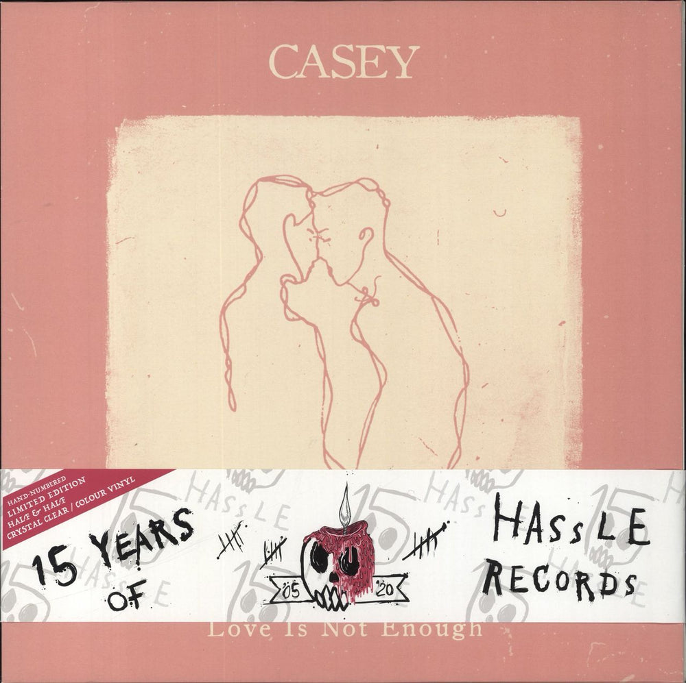 Casey Love Is Not Enough - White and Clear Vinyl UK vinyl LP album (LP record) HOFF15X15LP02