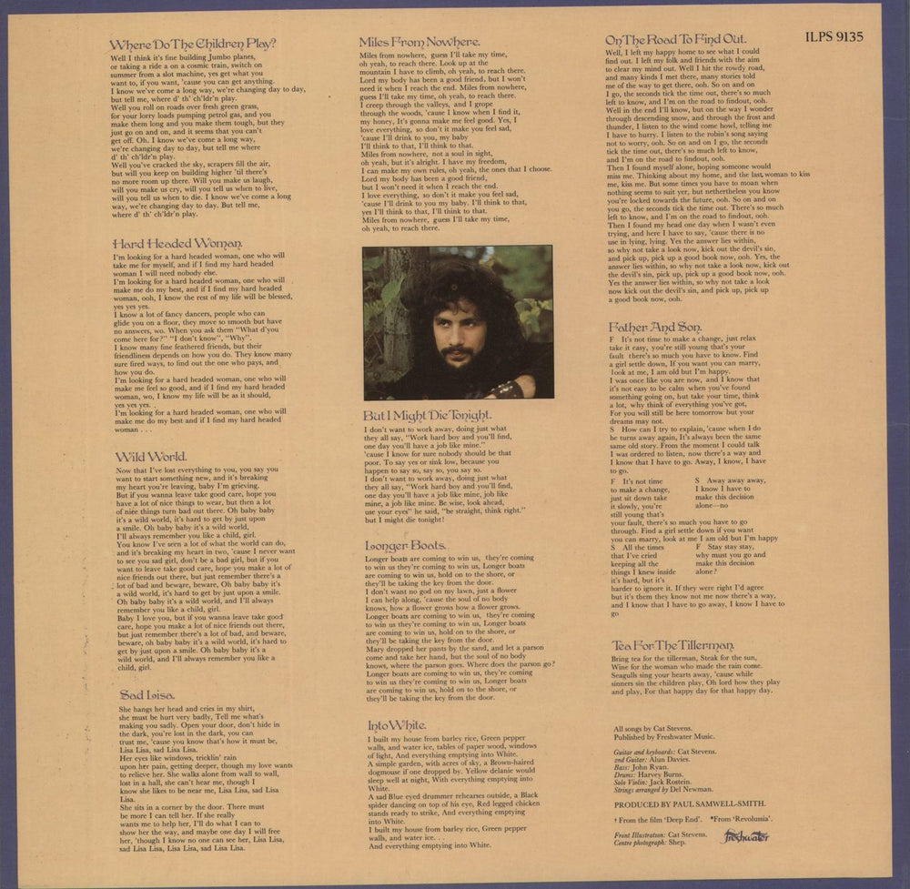 Cat Stevens Tea For The Tillerman - 2nd + Laminated - EX UK vinyl LP album (LP record)