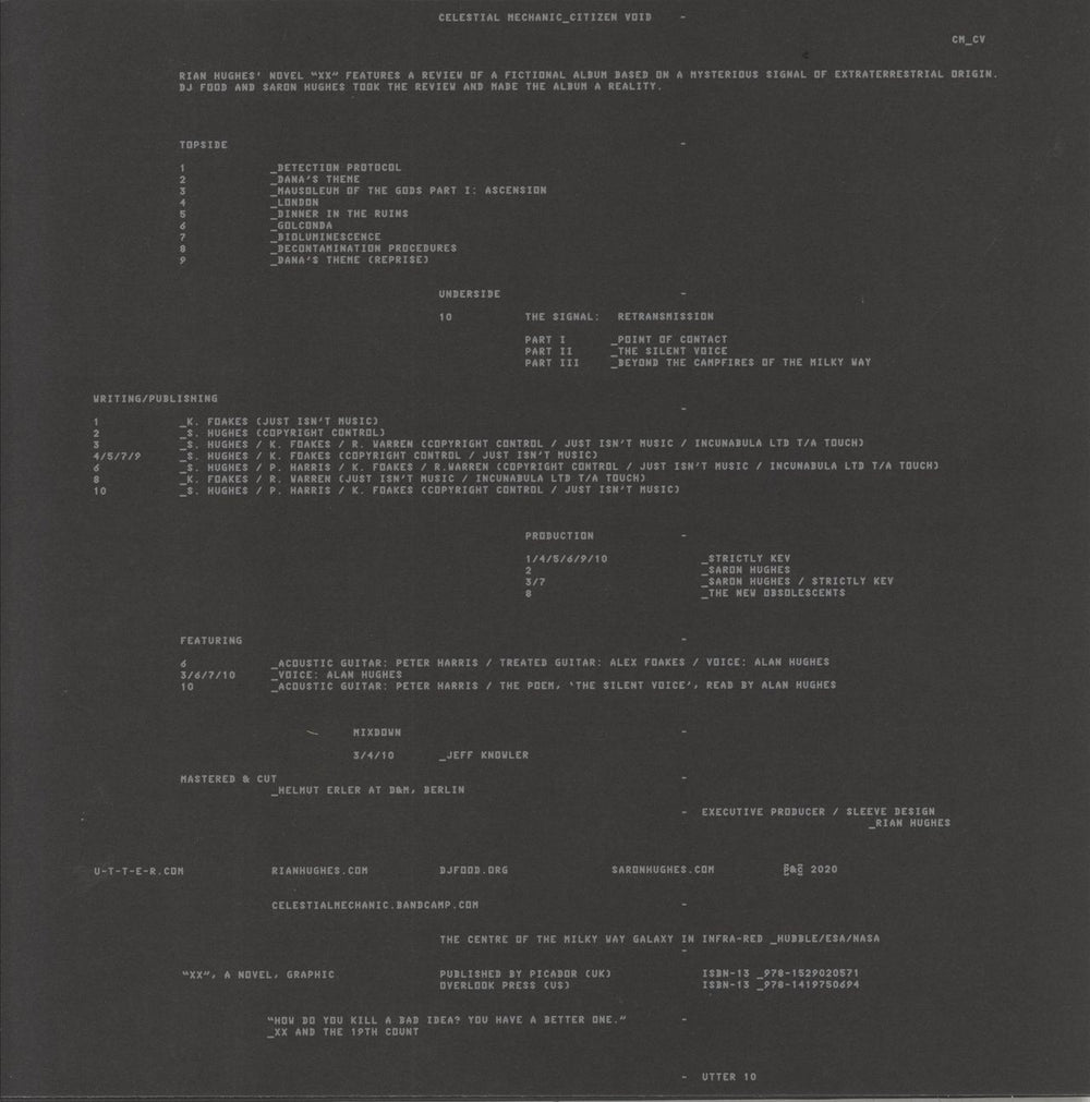 Celestial Mechanic Citizen Void - Yellow Vinyl + 7" UK vinyl LP album (LP record)