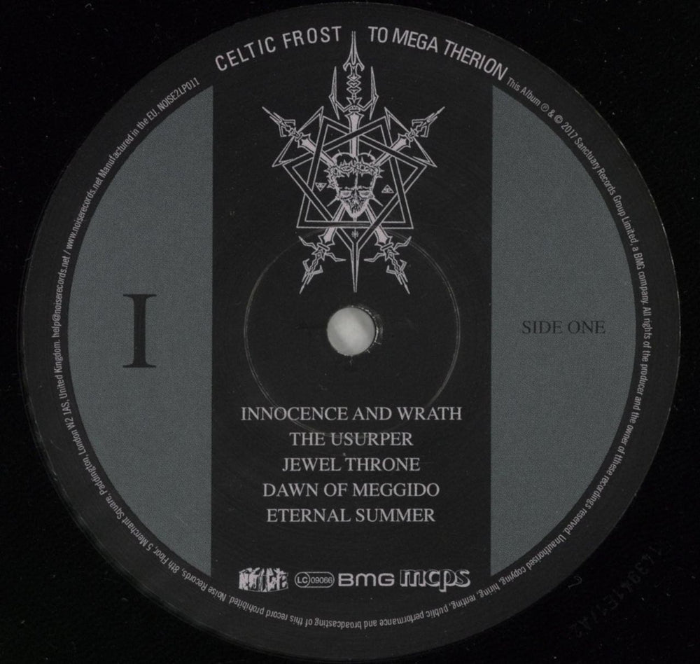 Celtic Frost To Mega Therion - 180g UK 2-LP vinyl record set (Double LP Album) CEF2LTO868028