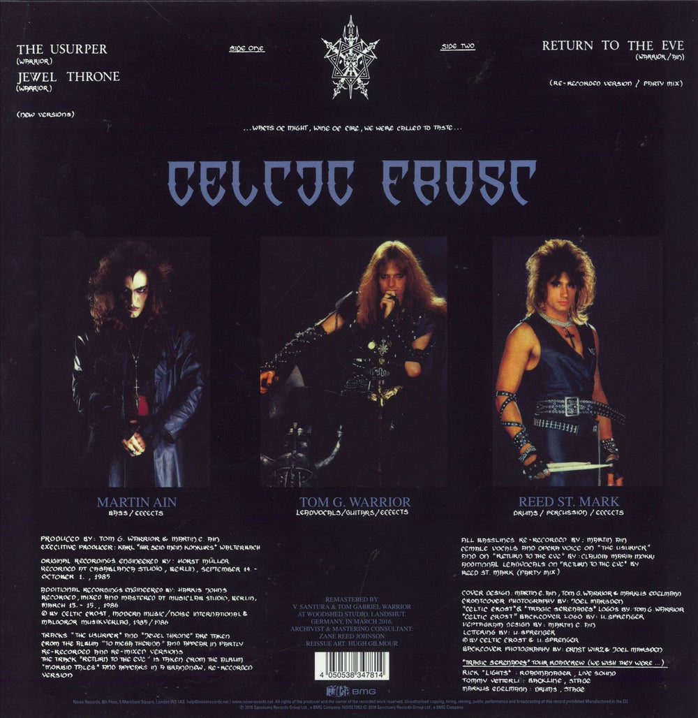 Celtic Frost Tragic Serenades - RSD18 UK picture disc LP (vinyl picture disc album) 4050538347814