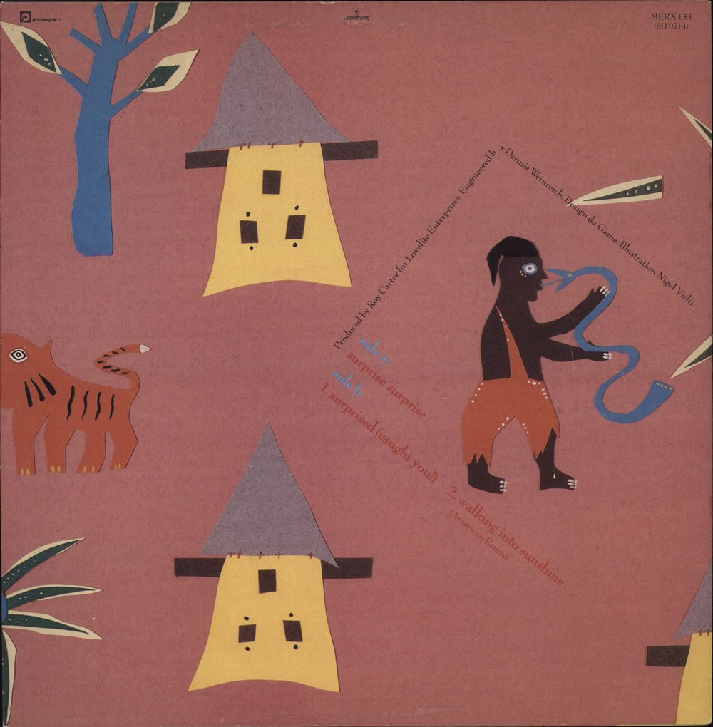 Central Line Surprise Surprise UK 12" vinyl single (12 inch record / Maxi-single)