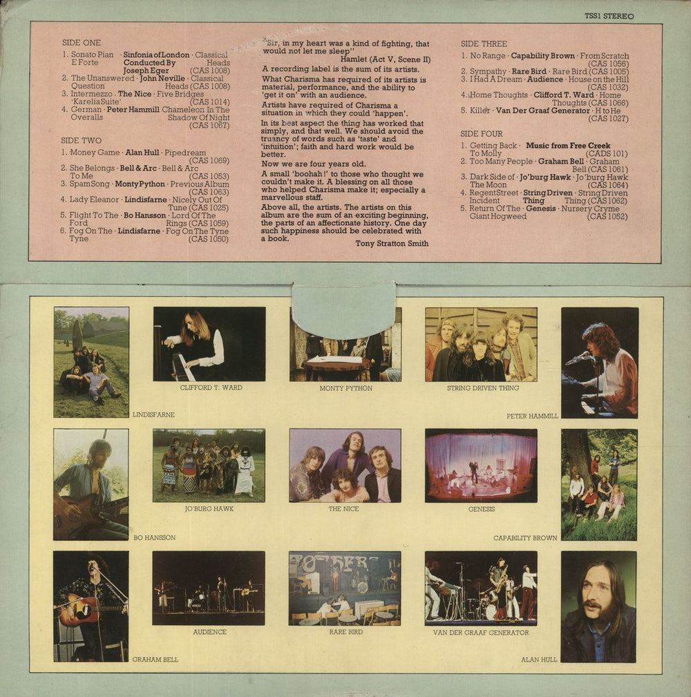 Charisma Records Charisma Disturbance - EX UK 2-LP vinyl record set (Double LP Album)