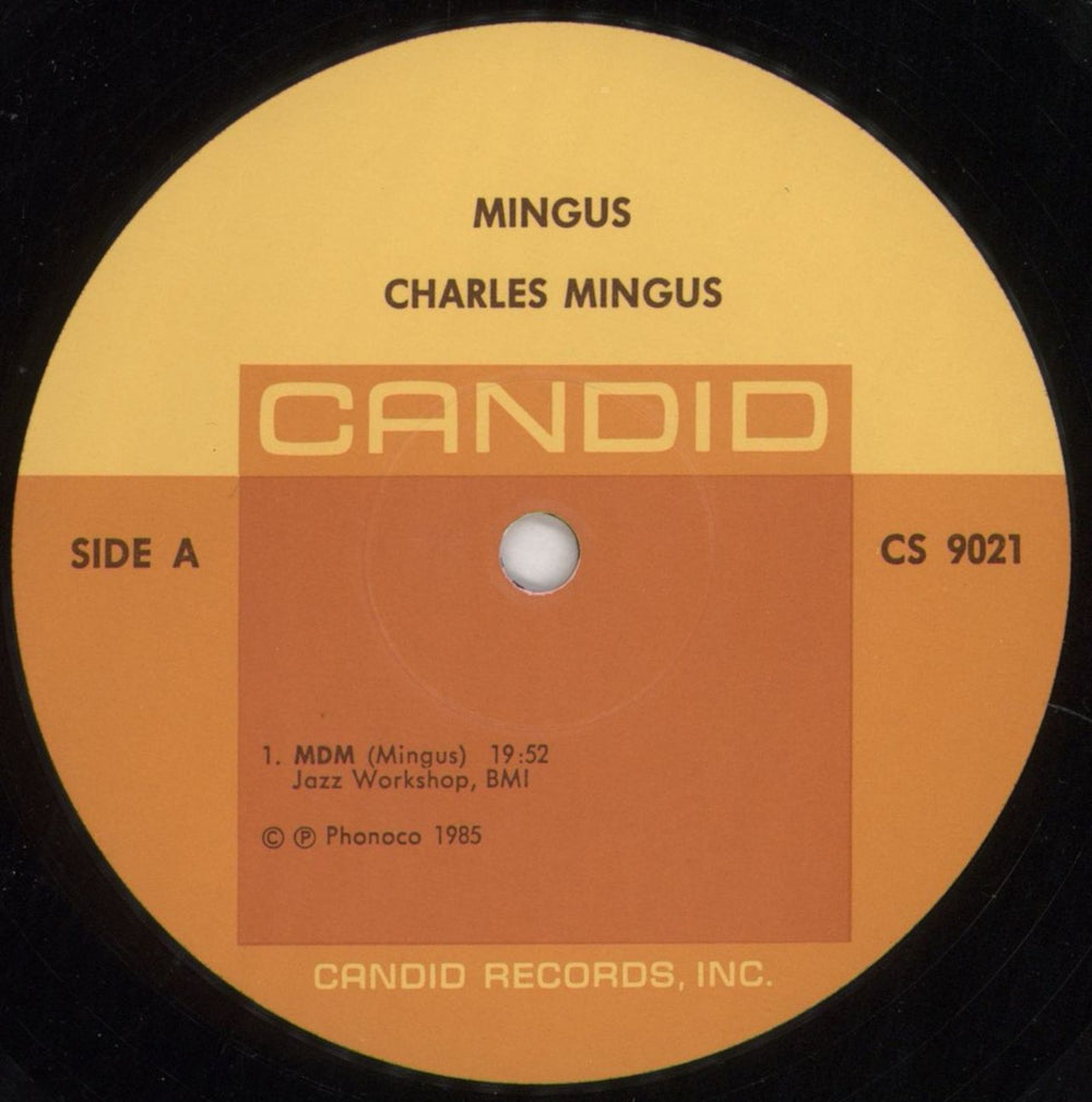 Charles Mingus Mingus US vinyl LP album (LP record) CA8LPMI851334