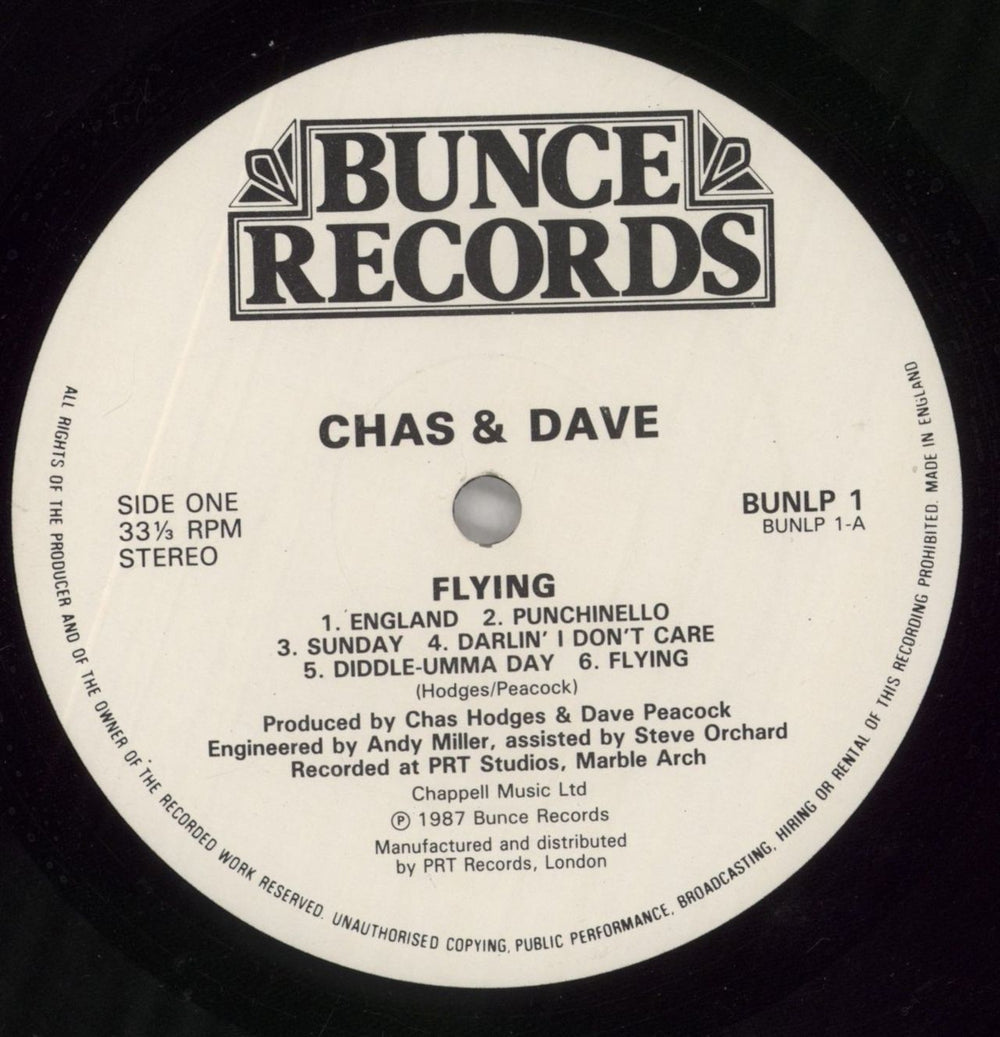 Chas & Dave Flying UK vinyl LP album (LP record) C+DLPFL498096